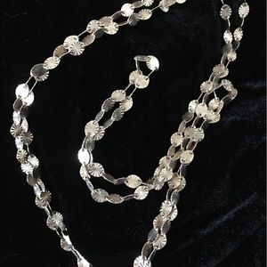 🌟100% made by hand long sterling chain necklace🌟